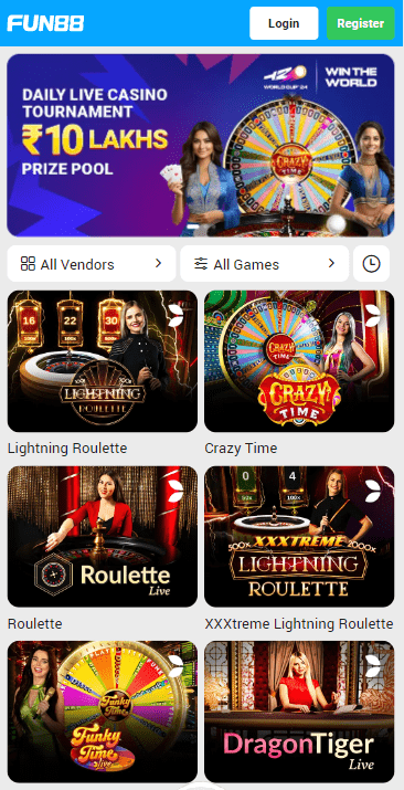 Fun88 Live Casino